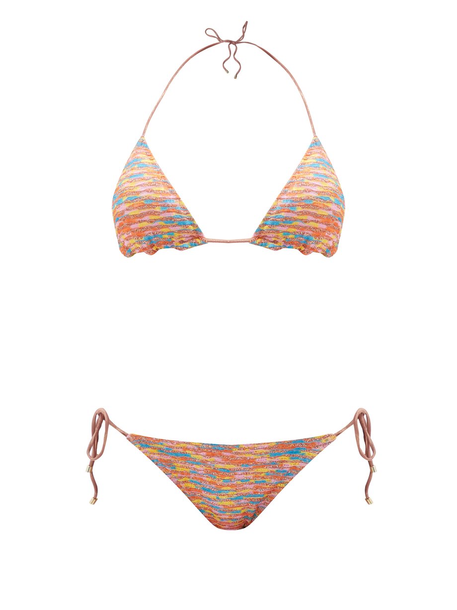 Orange Zigzag-jacquard bikini | Missoni Mare | MATCHESFASHION US