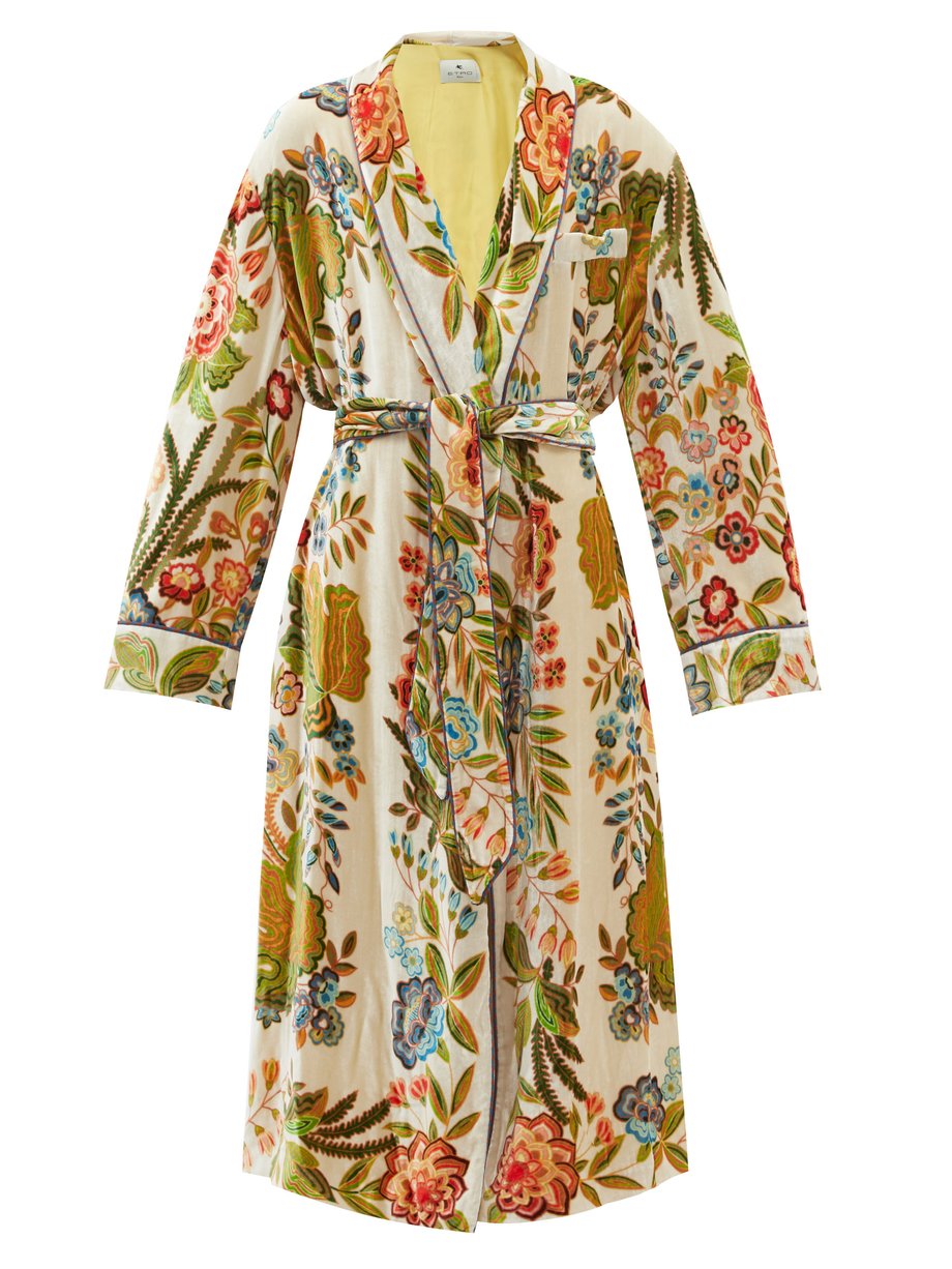 Print Pasadena floral-print velvet coat | Etro | MATCHESFASHION US