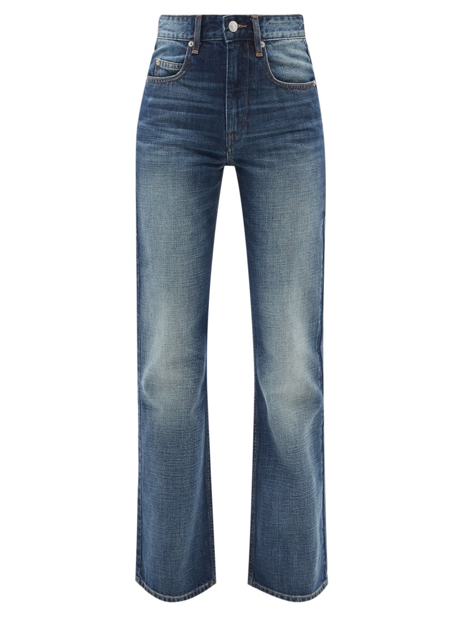 Blue Belvira high-rise bootcut-leg jeans | Isabel Marant Étoile ...