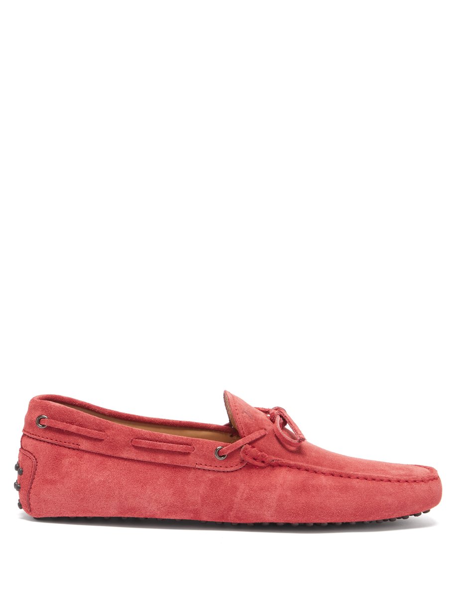 Red Gommino suede driving shoes | Tod's | MATCHESFASHION UK