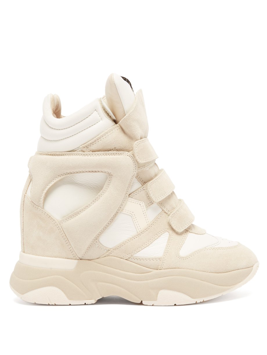 prangende Bounce koste Neutral Balskee high-top wedge-heel leather trainers | Isabel Marant |  MATCHESFASHION US