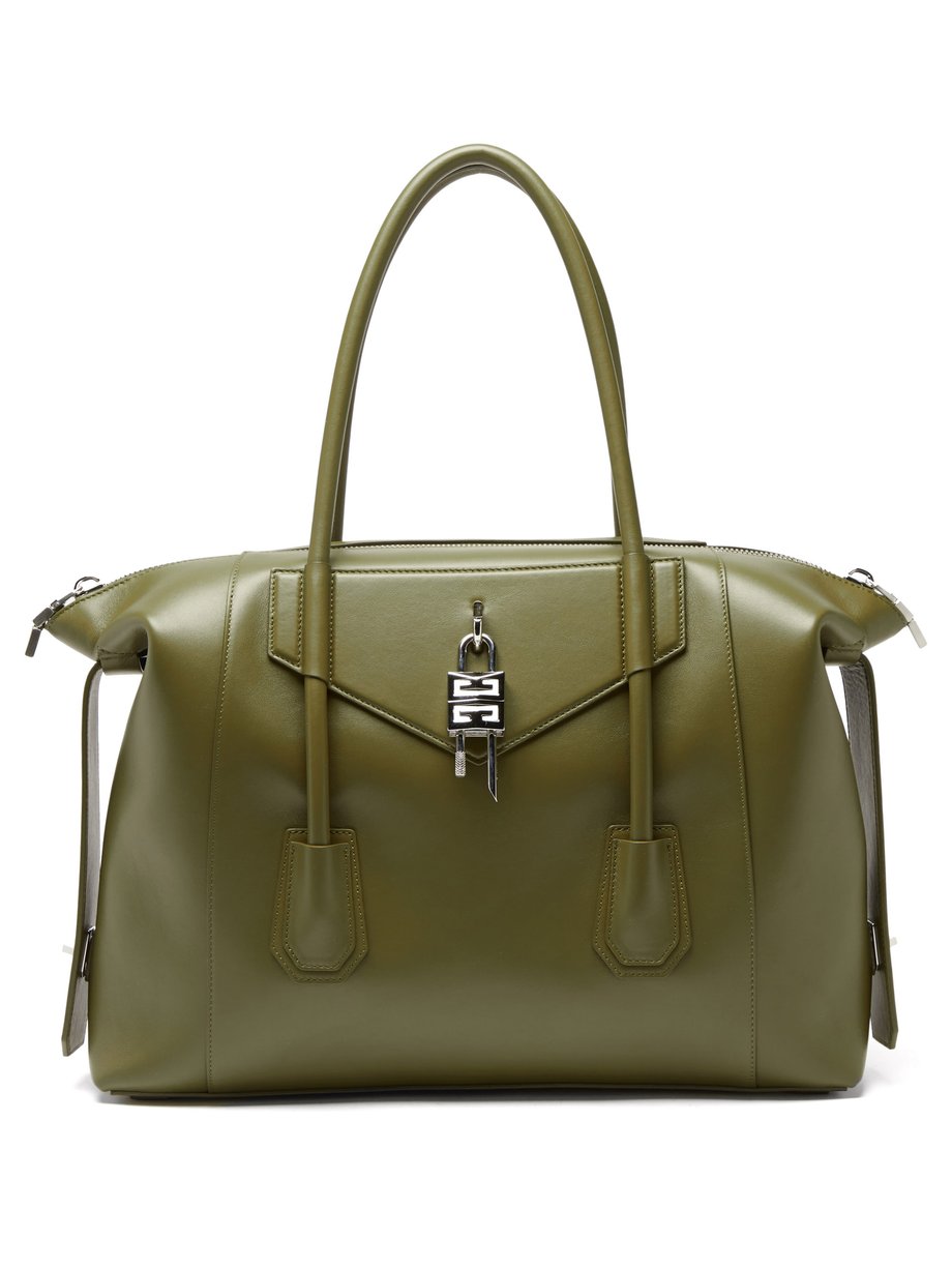 Givenchy Green Antigona Soft medium leather bag | 매치스패션, 모던 럭셔리 온라인 쇼핑