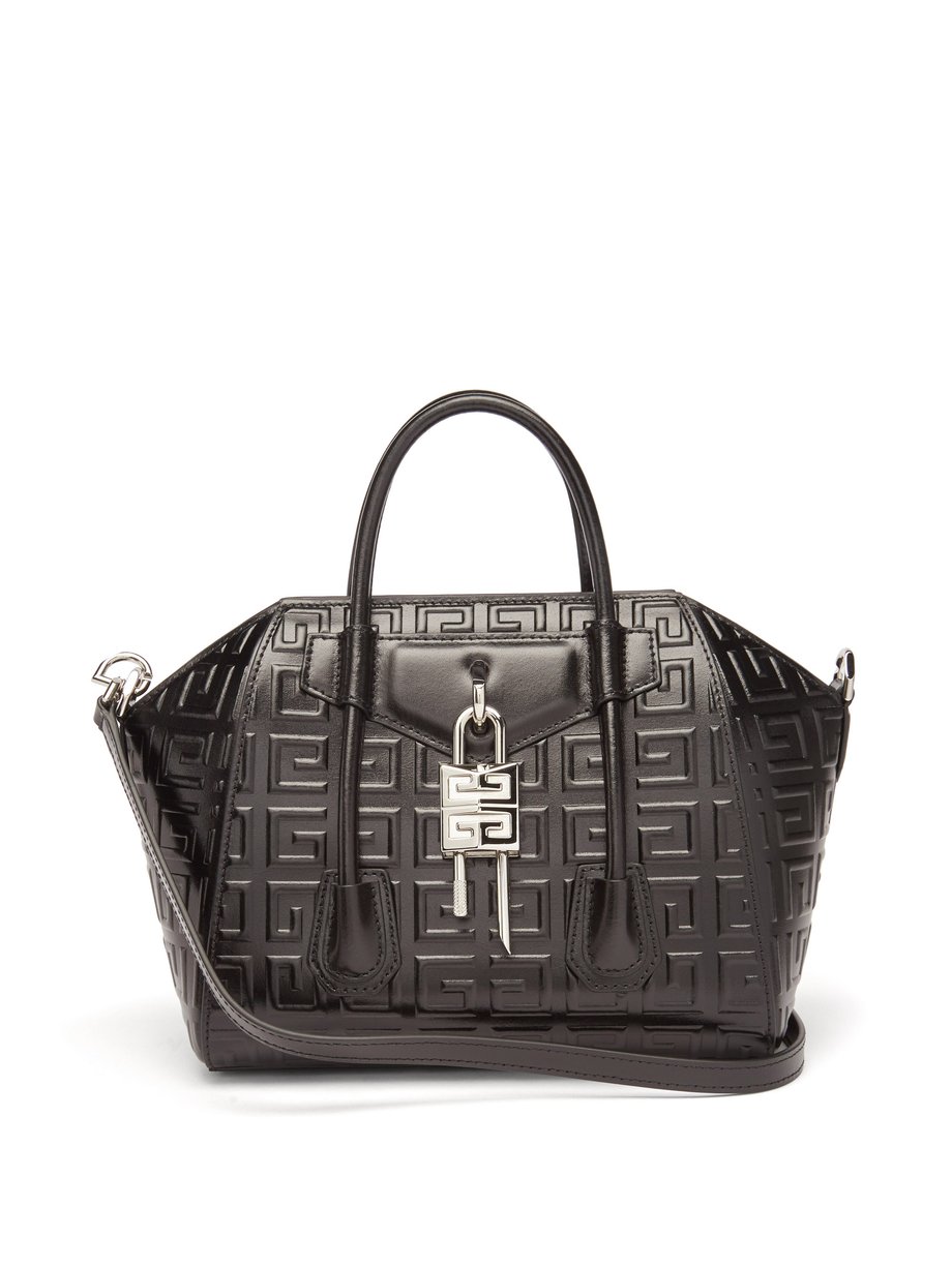 Black Antigona Lock mini 4G leather shoulder bag | Givenchy ...