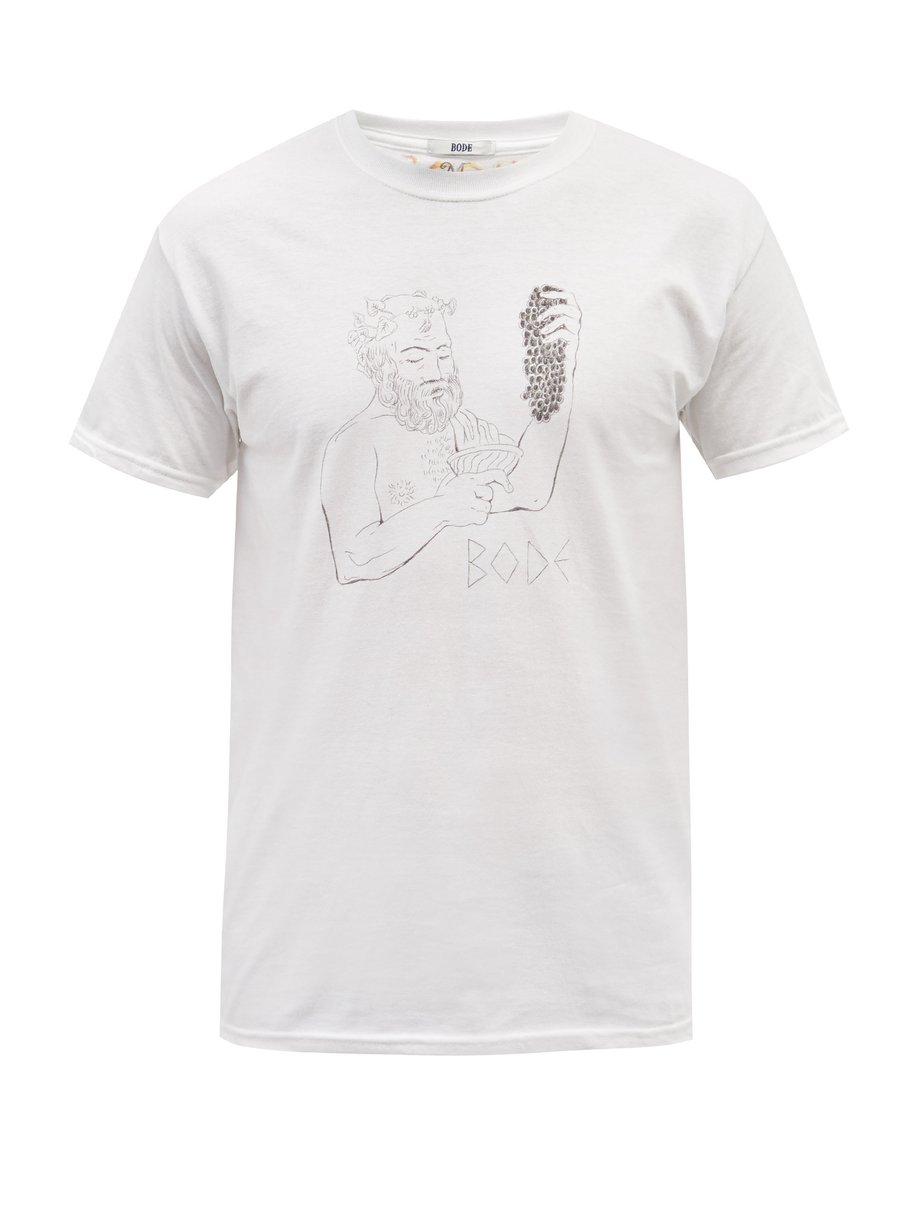 White Bacchus cotton-jersey T-shirt | Bode | MATCHESFASHION UK