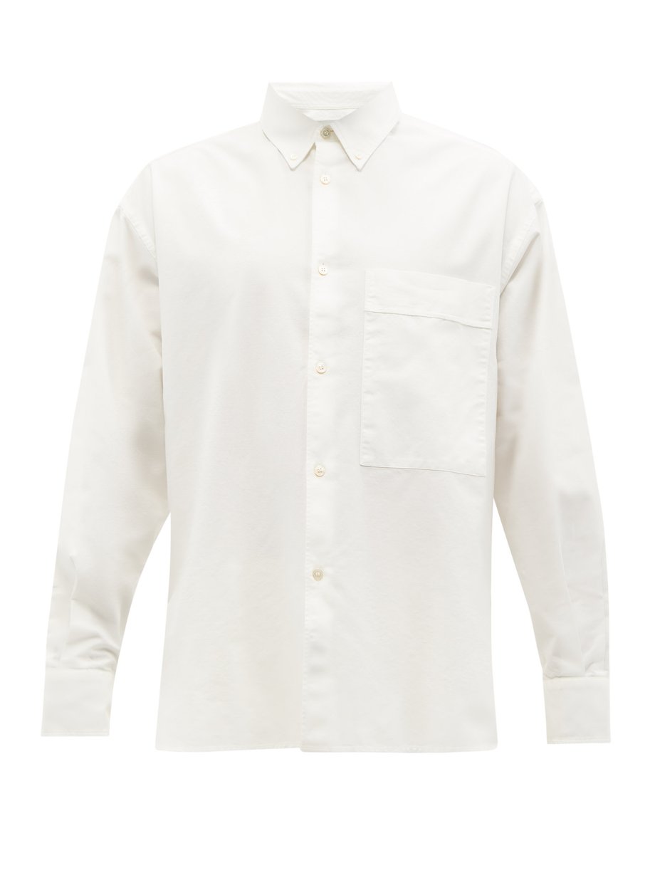 White Keble cotton-Oxford shirt | Studio Nicholson | MATCHESFASHION US