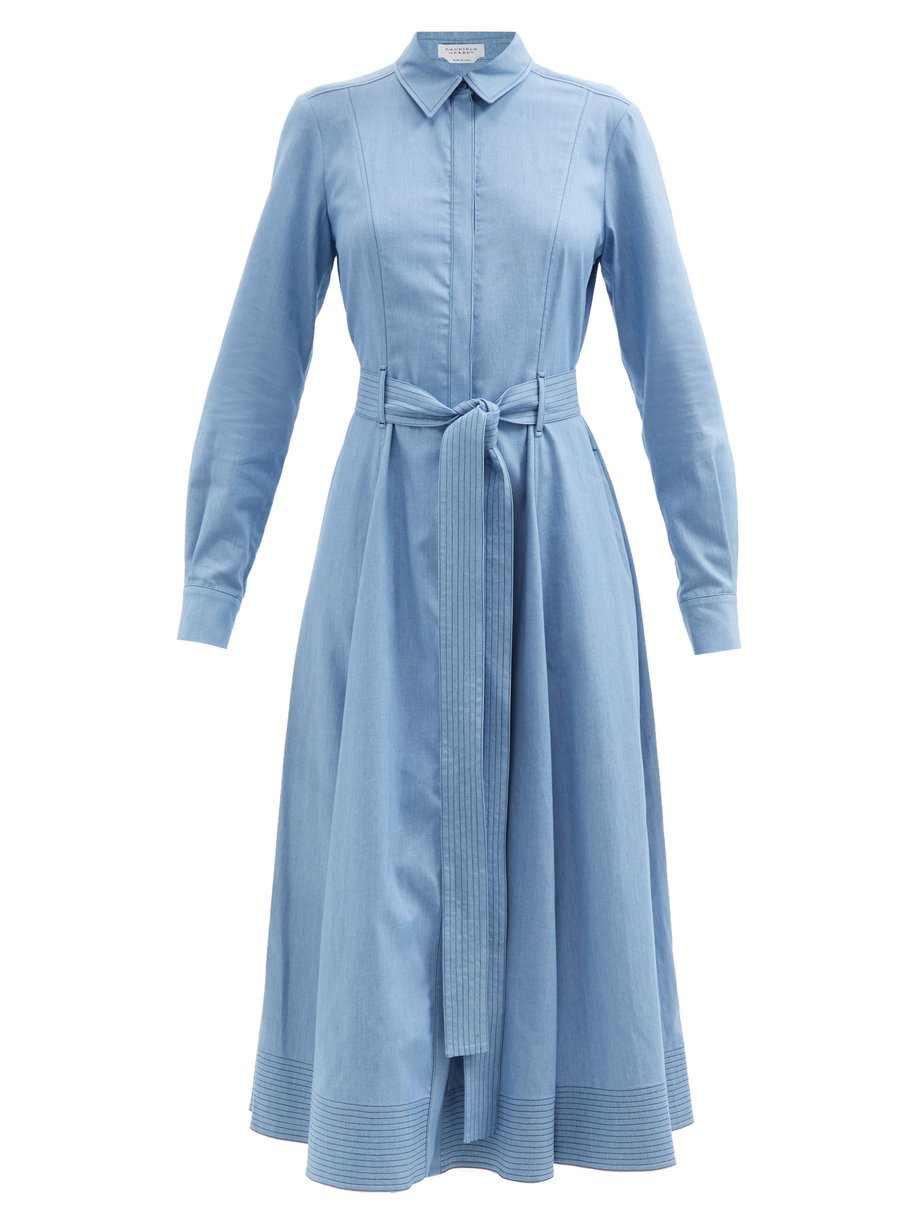 Blue Sola belted denim shirt dress | Gabriela Hearst | MATCHESFASHION UK