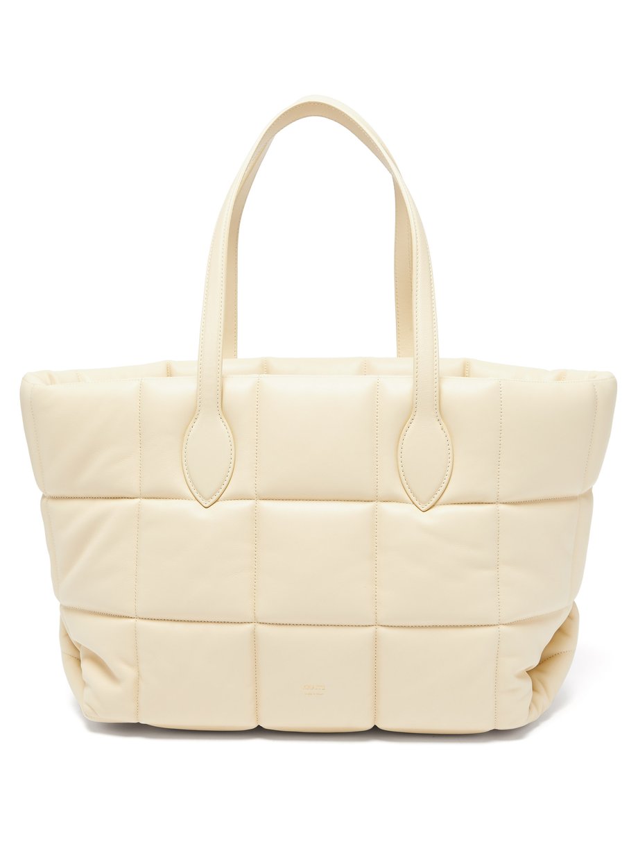 White Florence quilted leather tote bag | Khaite | MATCHESFASHION US