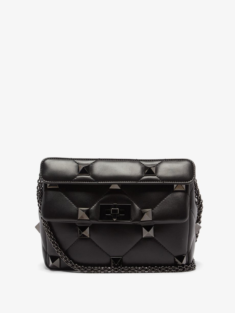 valentino all black bag