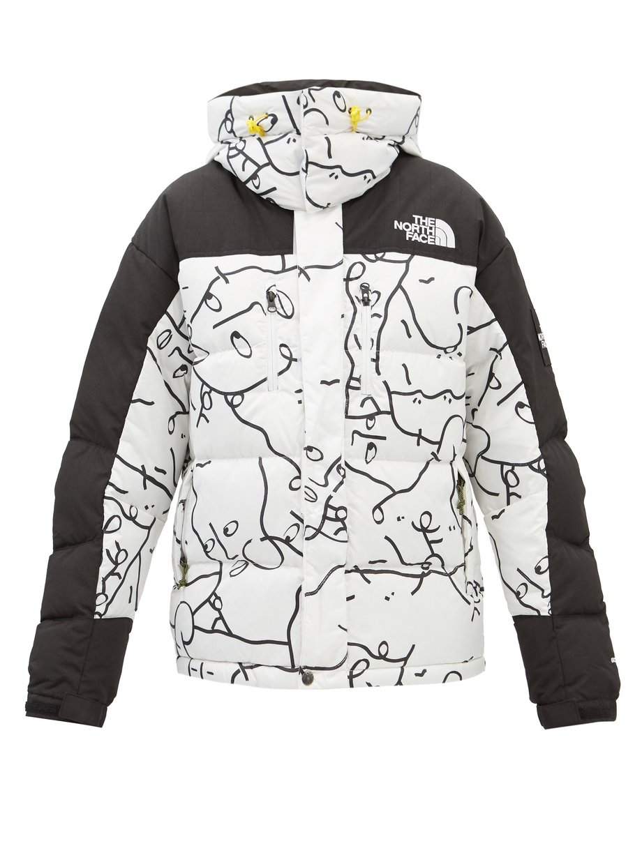 White Himalayan cartoon-print quilted down coat | The North Face ...