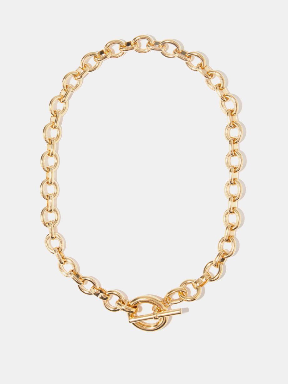 laura lombardi gold plated necklace