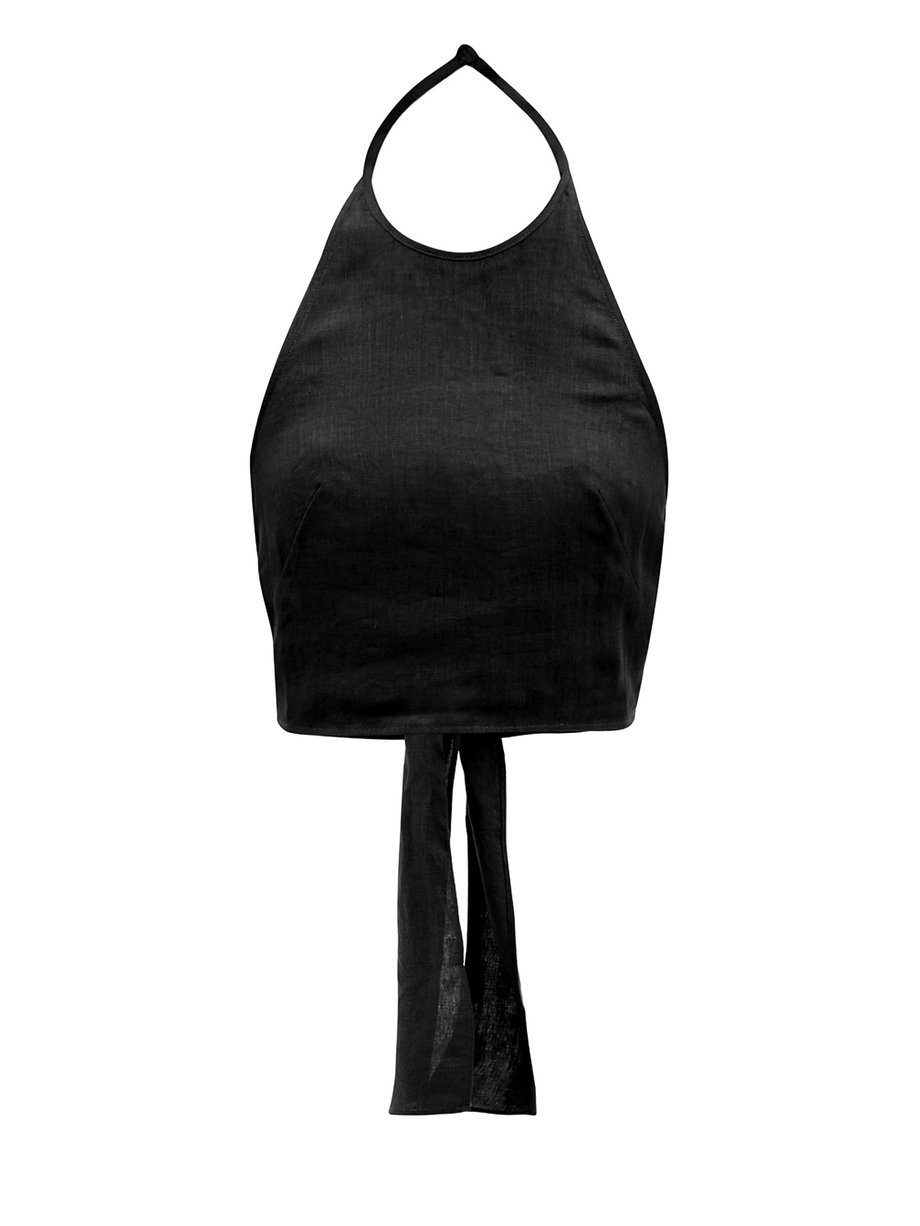 Three Graces London Three Graces London Savannah tie-back halterneck ...