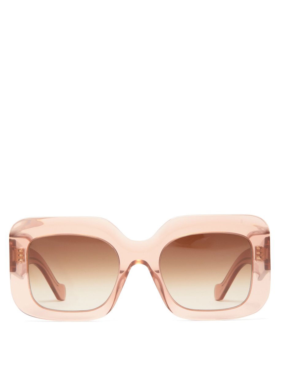 Pink Square acetate sunglasses | LOEWE | MATCHESFASHION US