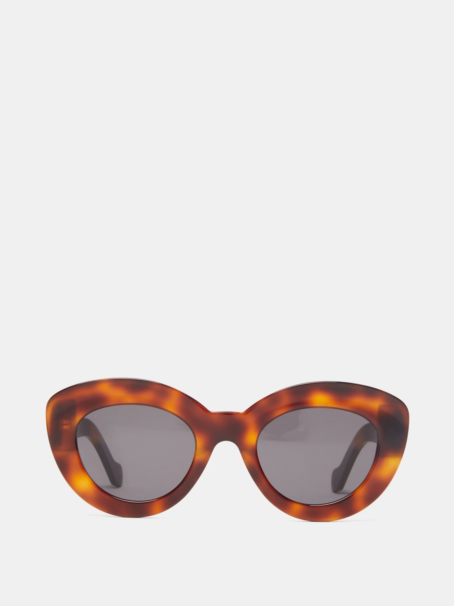 LOEWE Brown Cat-eye tortoiseshell-acetate sunglasses | 매치스패션, 모던 럭셔리 온라인 쇼핑