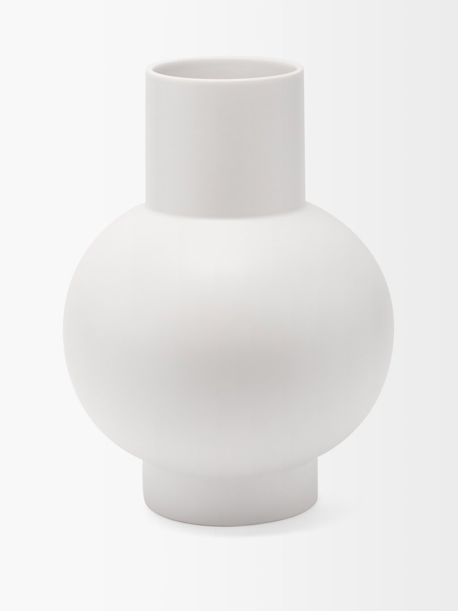 라위 세라믹 화병 엑스라지 (기은세 꽃병, 덴마크 프리미엄 인테리어 브랜드) Raawii White Stroem extra-large ceramic vase