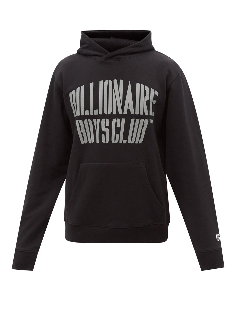 Billionaire Boys Club ビリオネアボーイズクラブ ロゴ コットンスウェットパーカー ブラック Matchesfashion マッチズファッション