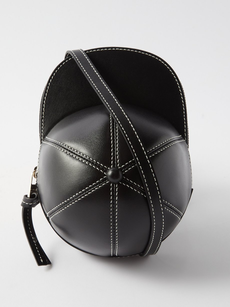 JW앤더슨 캡백 미디 JW Anderson Black Cap midi leather cross-body bag