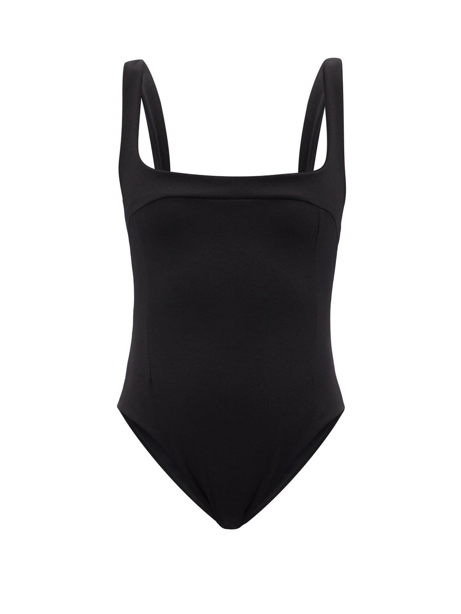 Black Gabi square-neck swimsuit | Haight | MATCHESFASHION UK