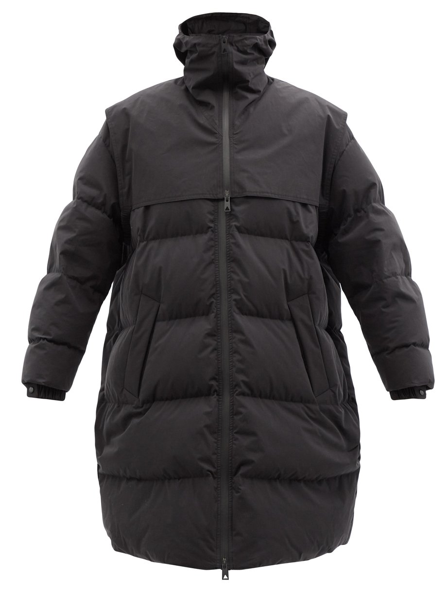 Black Frosted cotton-poplin quilted down jacket | Bottega Veneta ...