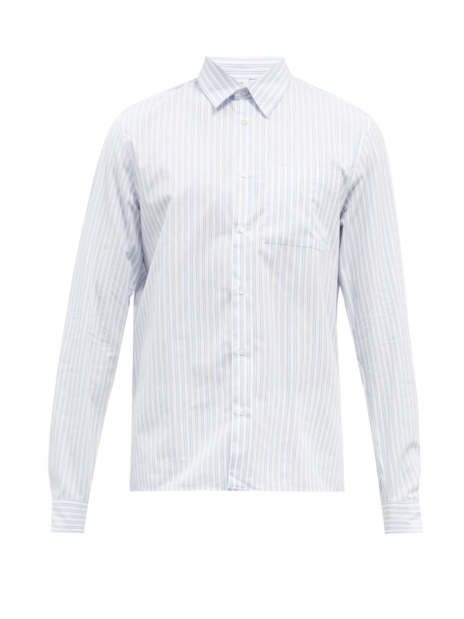 White Striped organic cotton-poplin shirt | ANOTHER ASPECT ...