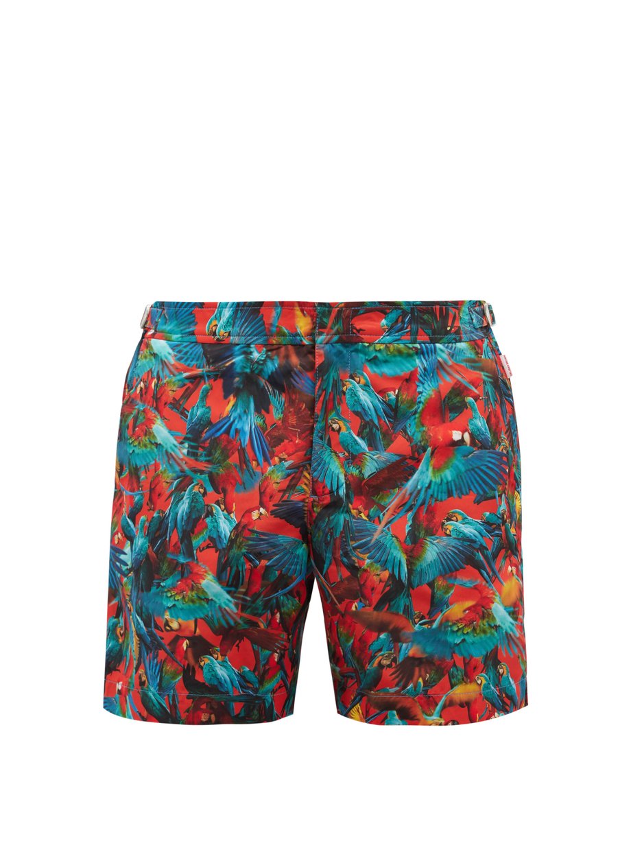Bulldog parrot-print shell swim shorts Print Orlebar Brown ...
