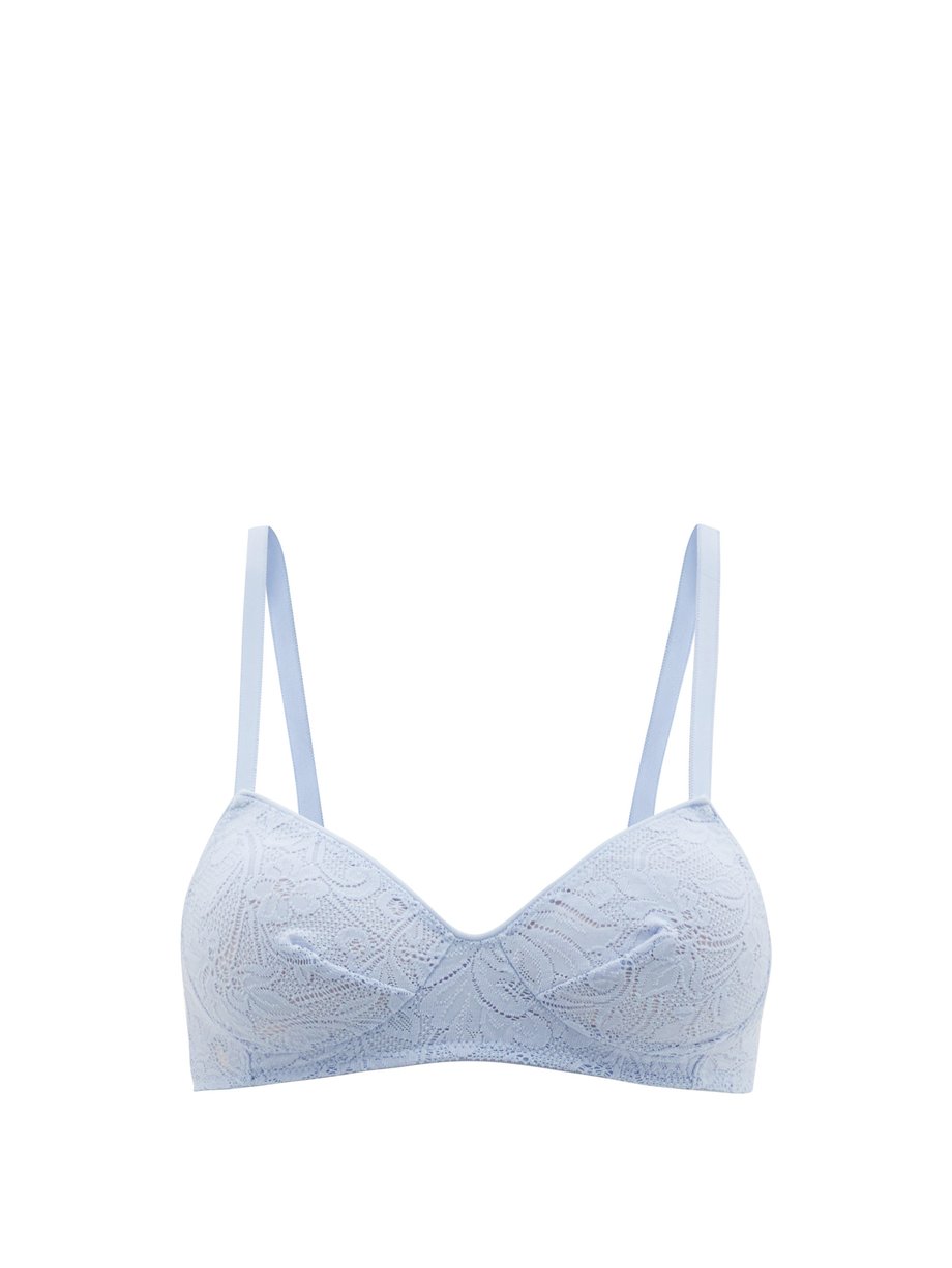 Tamara floral-lace soft-cup bra Blue Araks | MATCHESFASHION FR