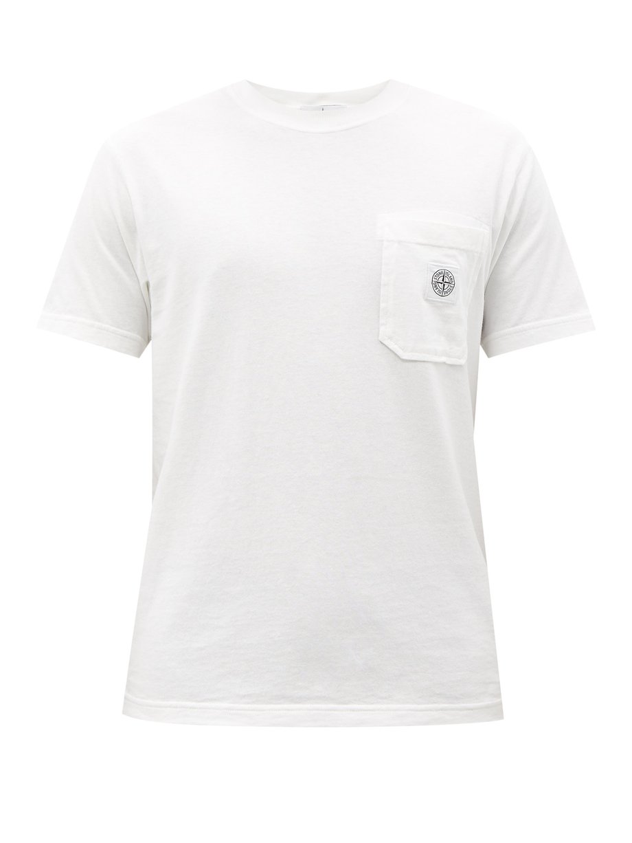 安心の正規品  ホワイトシャツ　M ストーンアイランド ISLAND 【美品タグあり】STONE シャツ