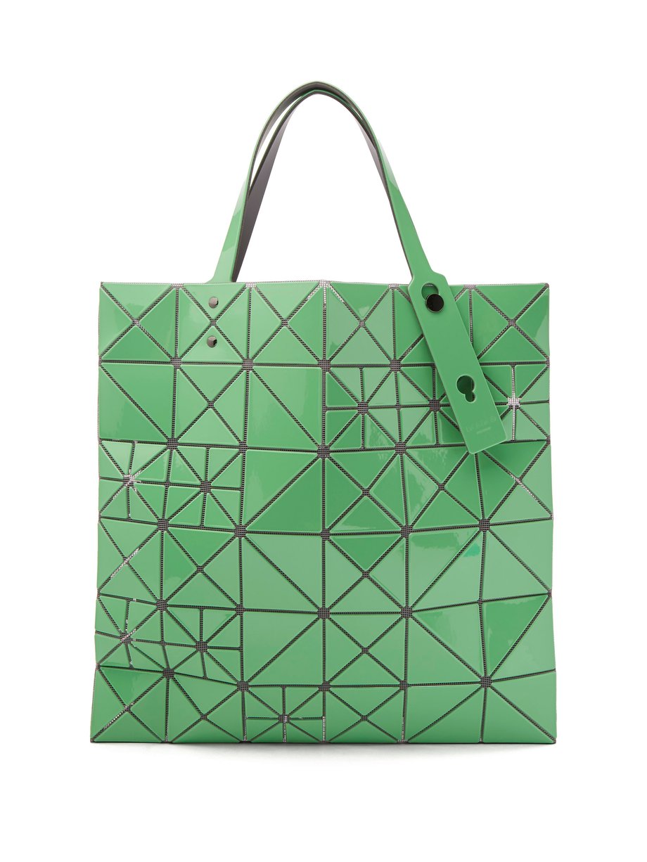 Green Lucent glossy PVC tote bag | Bao Bao Issey Miyake | MATCHESFASHION UK