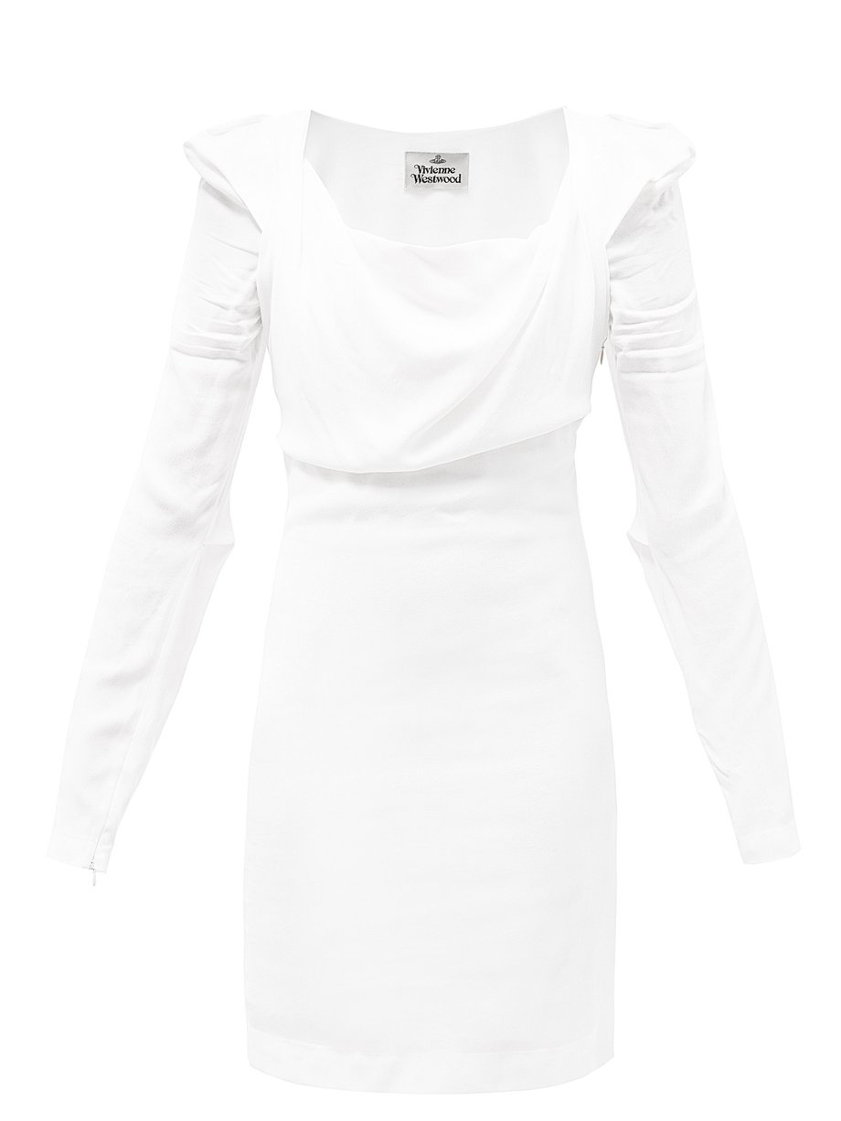 lof Omleiding peper White Elizabeth crepe de Chine dress | Vivienne Westwood | MATCHESFASHION US