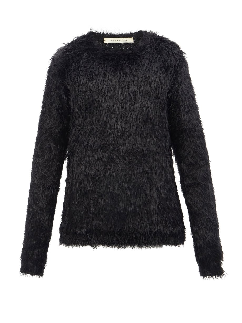 Black Faux-fur sweater | 1017 ALYX 9SM | MATCHESFASHION UK