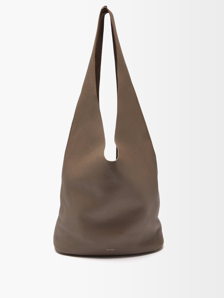 Bindle Three leather shoulder bag Brown The Row | MATCHESFASHION FR