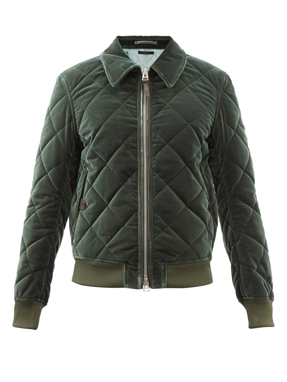 Green Quilted cotton-velvet jacket | Tom Ford | MATCHESFASHION UK