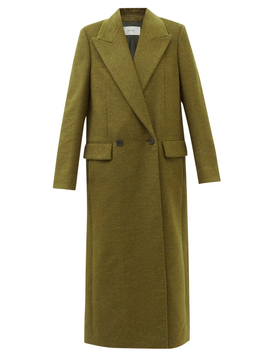 Khaki Jaka oversized wool-blend felt coat | The Row | MATCHESFASHION UK