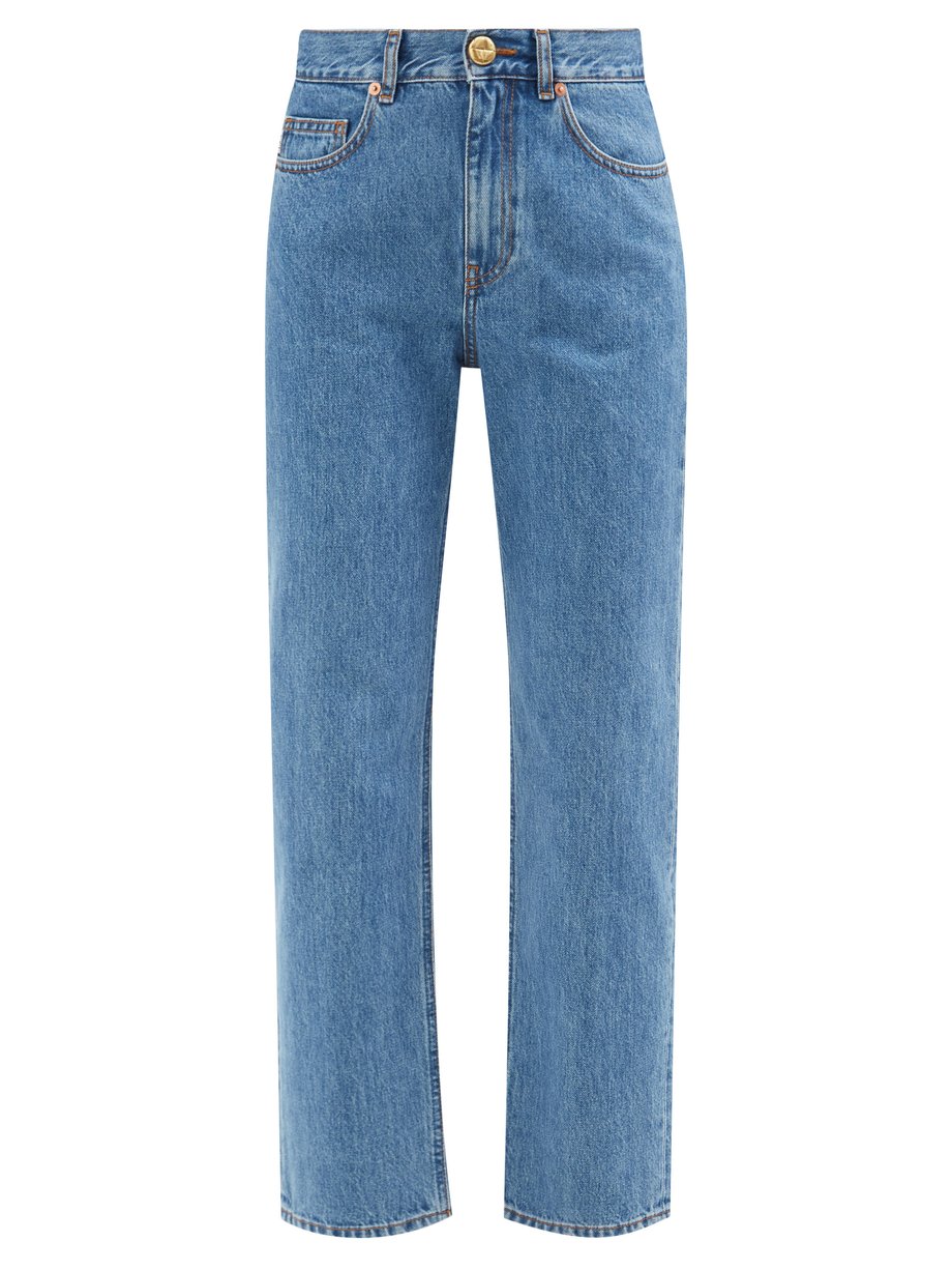 Blue Nariida Paso straight-cut jeans | Blazé Milano | MATCHESFASHION AU