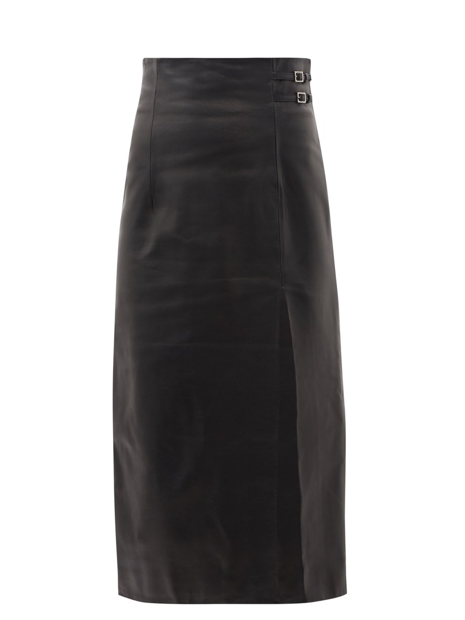 Black Davao buckled leather skirt | 16Arlington | MATCHESFASHION US