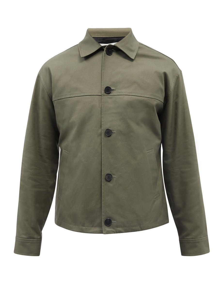 Khaki Cotton-twill jacket | FRAME | MATCHESFASHION US