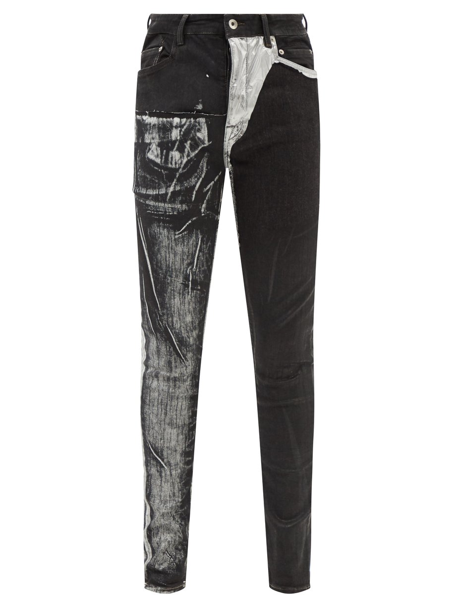 Black Tyrone coated slim-leg jeans | Rick Owens DRKSHDW | MATCHESFASHION US