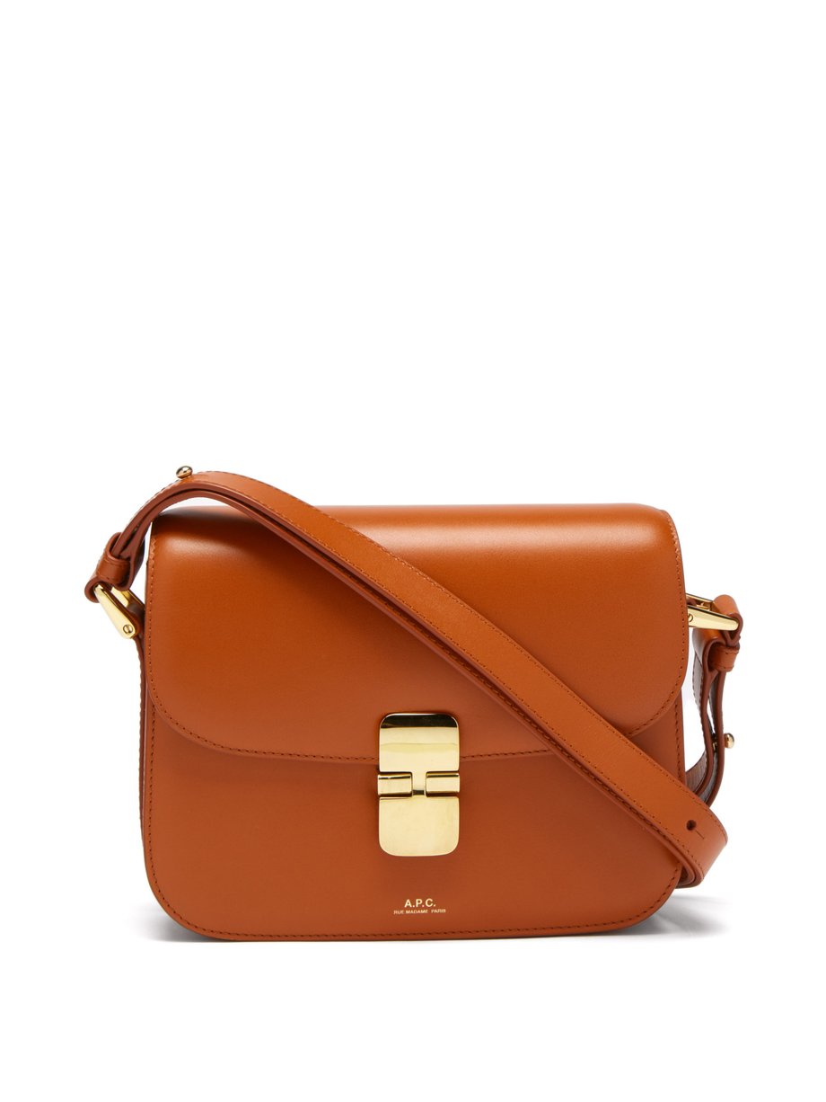 Tan Grace small leather cross-body bag | A.P.C. | MATCHESFASHION US