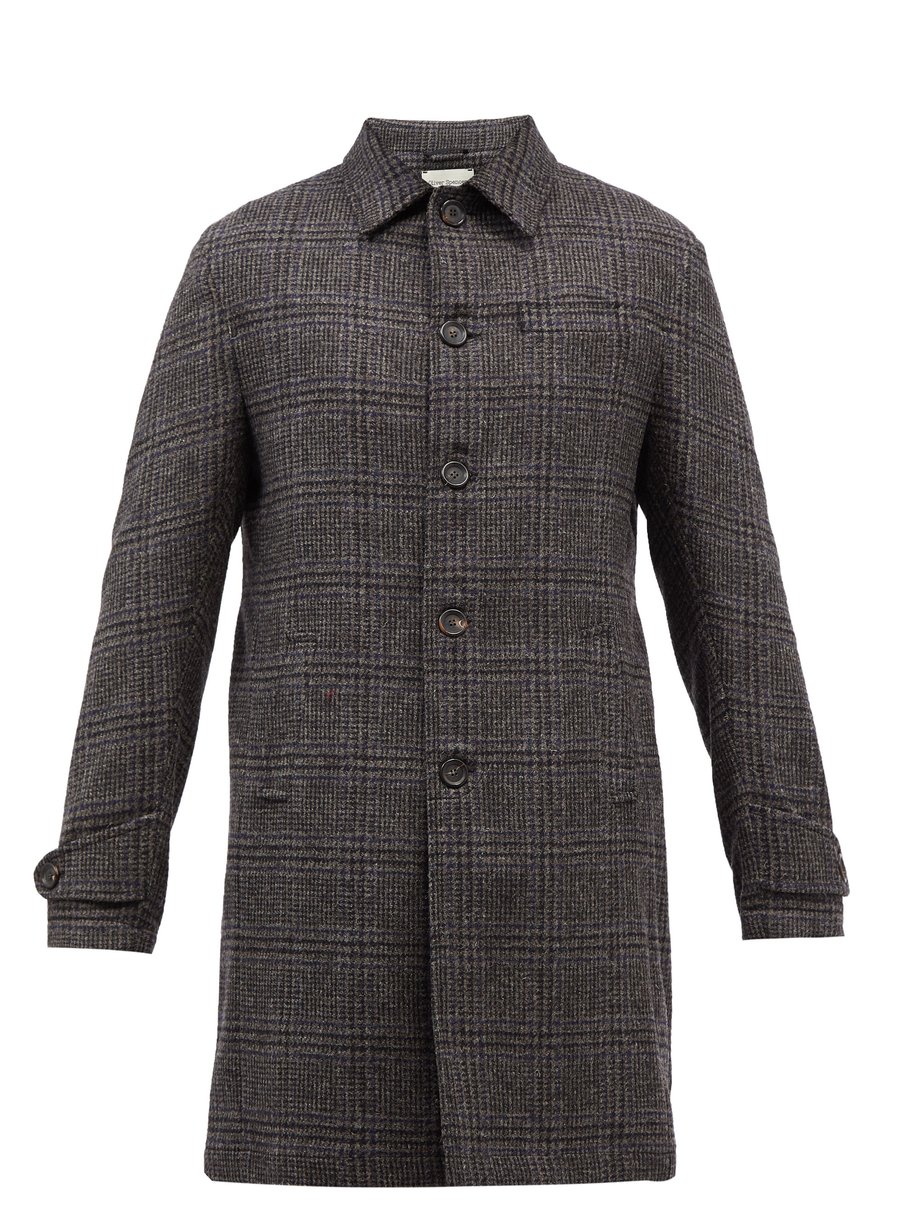 Grey Hartnet checked wool overcoat | Oliver Spencer | MATCHESFASHION UK