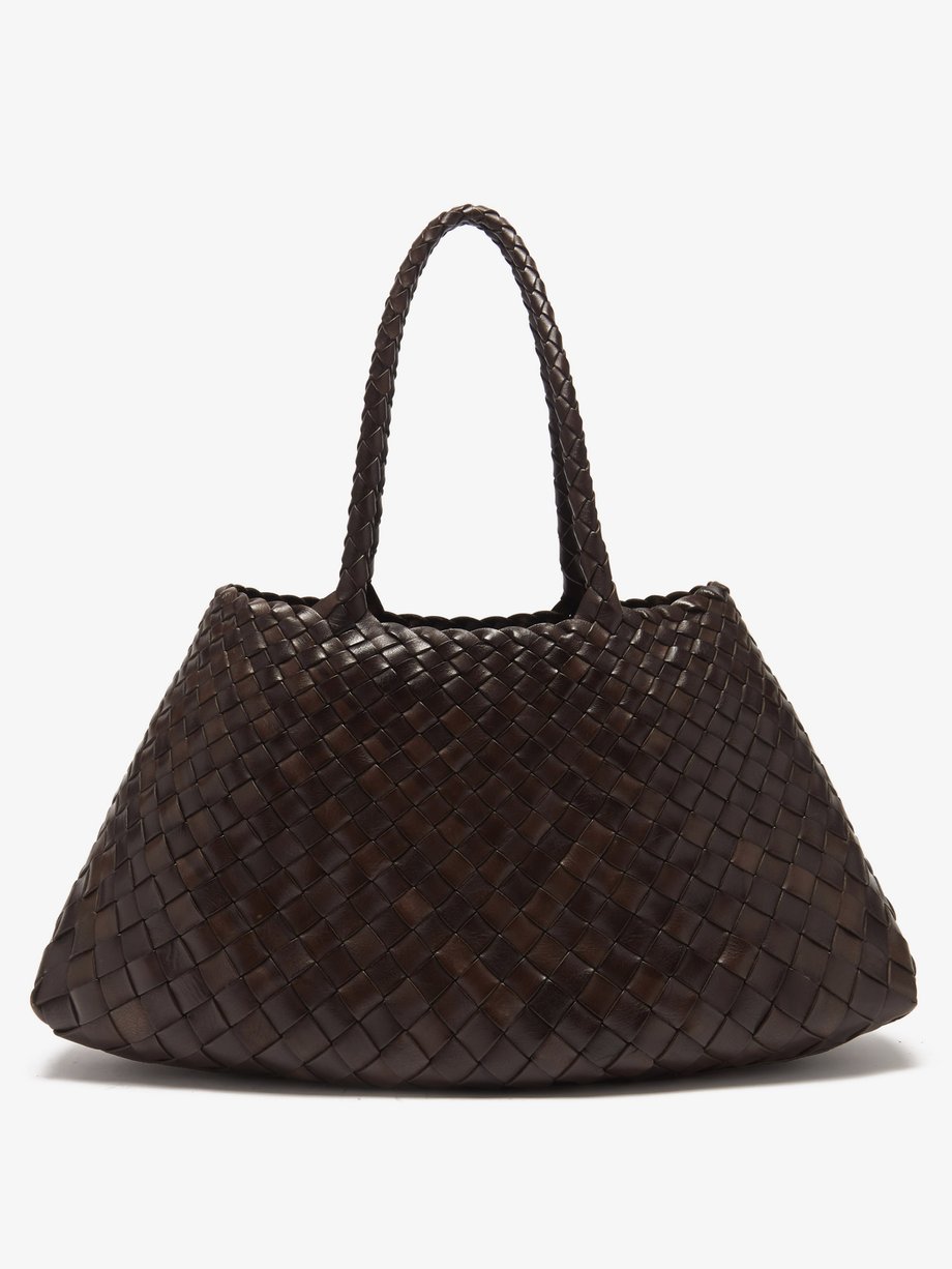 Brown Santa Croce woven-leather tote | Dragon Diffusion | MATCHESFASHION US