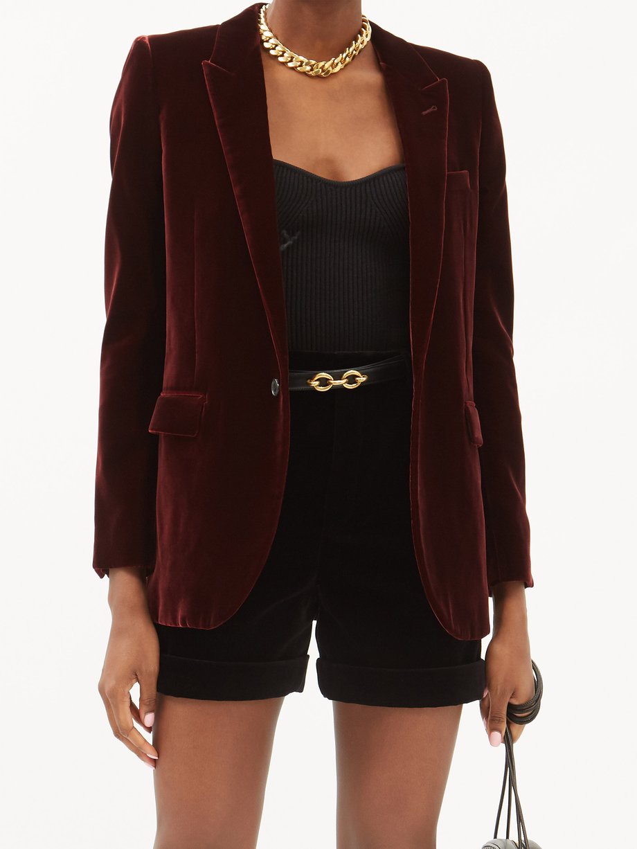 saint laurent velvet jacket