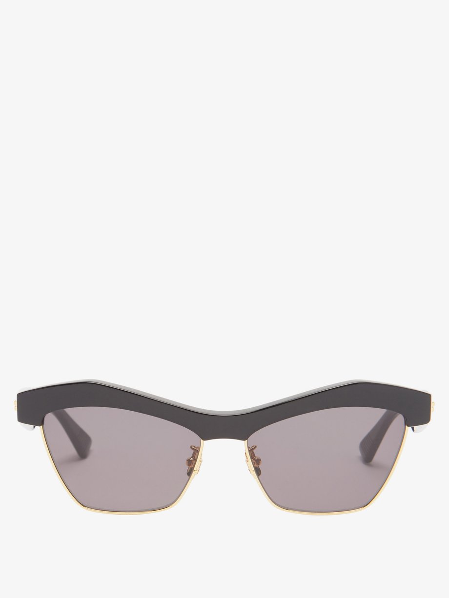 Black Cat-eye acetate sunglasses | Bottega Veneta | MATCHESFASHION AU