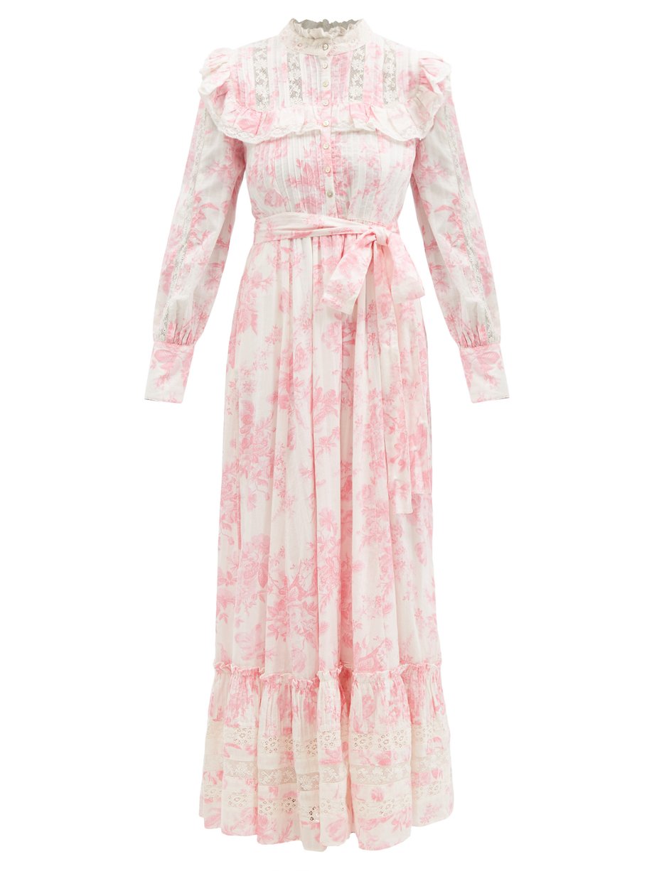 Pink Wainscott printed-cotton maxi dress | LoveShackFancy ...