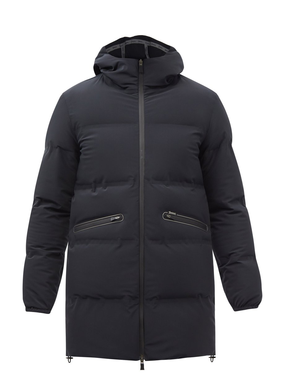 Herno Black Laminar New Impact hooded down coat | 매치스패션, 모던 럭셔리 온라인 쇼핑