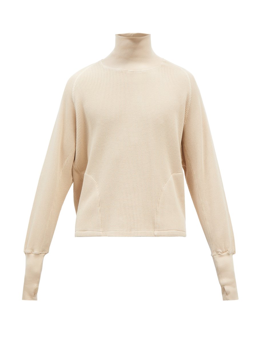White Waffle-knit cotton sweater | Nicholas Daley | MATCHESFASHION US