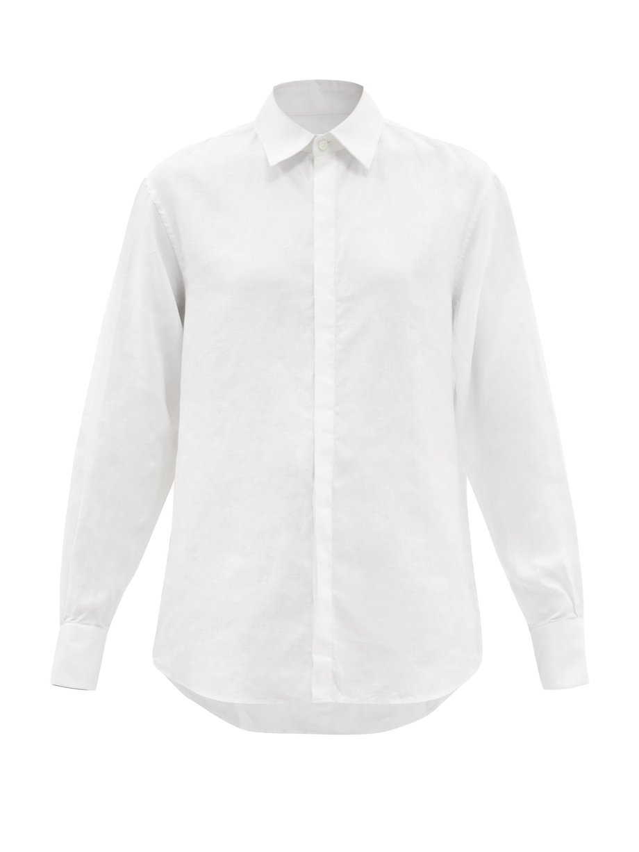 White Authentique linen shirt | Bourrienne Paris X | MATCHESFASHION US