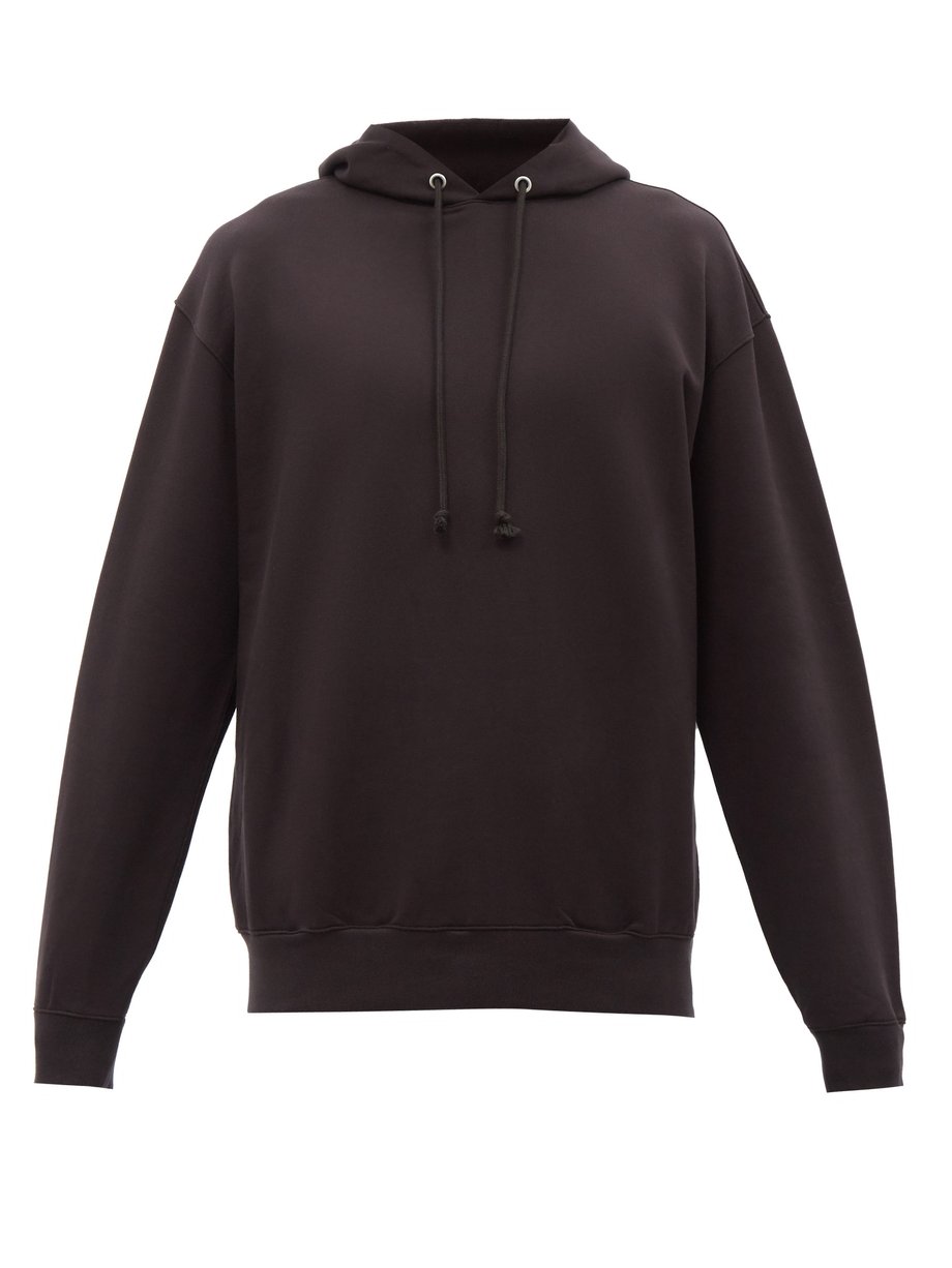 Brown Hooded cotton-jersey sweatshirt | Auralee | MATCHESFASHION US