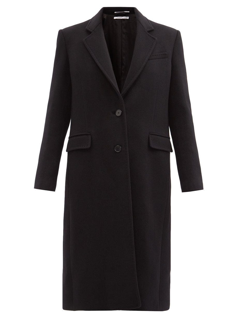 Black Recycled-cashmere coat | Another Tomorrow | MATCHESFASHION US