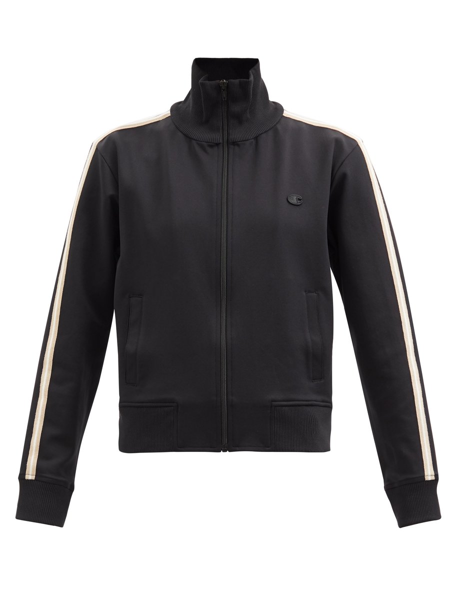 champion black track jacket