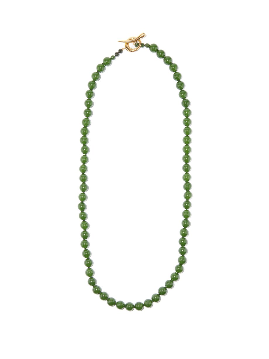 Sophie Buhai Sophie Buhai Everyday jade & 18kt gold-vermeil necklace