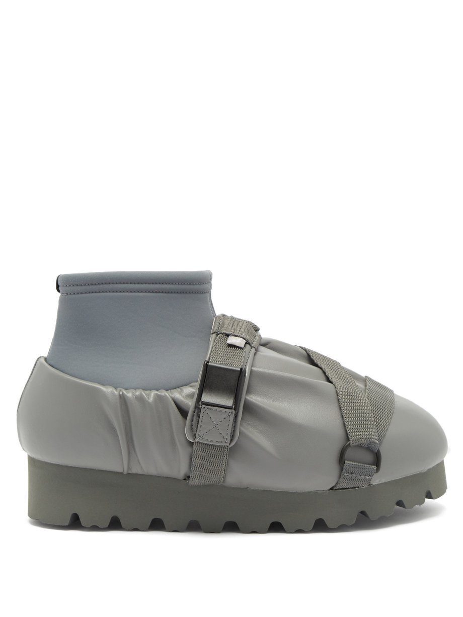 Grey Camp faux-leather and neoprene shoes | YUME YUME | MATCHESFASHION UK